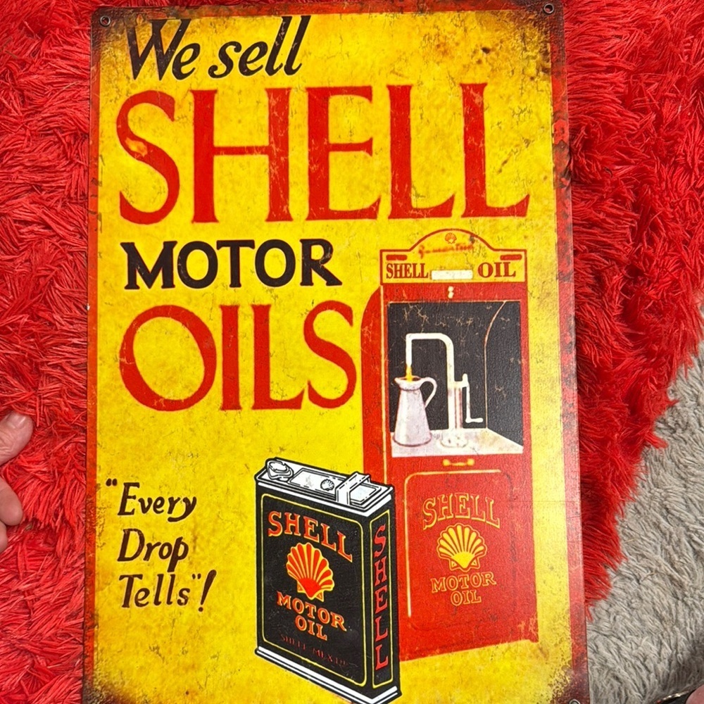 Shell Motor Oil Vintage Sign